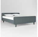 Round Bed 160 x 200 cm - Mouse grey