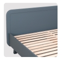 Round Bed 160 x 200 cm - Mouse grey