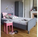 Round Bed 160 x 200 cm - Mouse grey