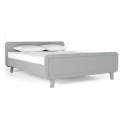 Round Bed 160 x 200 cm - Grey