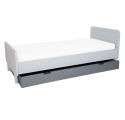 Round Bed 160 x 200 cm - Grey