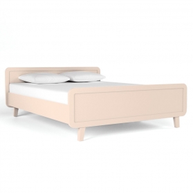 Round Bed 160 x 200 cm - Powder pink