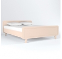 Round Bed 160 x 200 cm - Powder pink