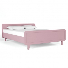 Round Bed 160 x 200 cm - Old pink
