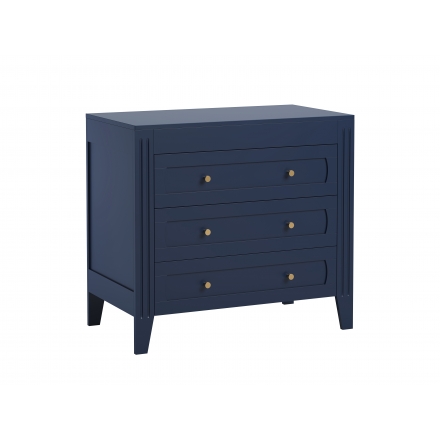 Commode Milenne indigo avec plan à langer amovible