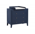 Commode Milenne indigo avec plan à langer amovible