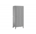 Pack Trio Chambre complète MILENNE : Lit bébé évolutif 70 x 140 + Commode à langer (plan inclus) + Armoire - Gris clair
