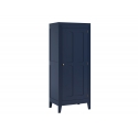 Pack Trio Chambre complète MILENNE : Lit bébé évolutif 70 x 140 + Commode à langer (plan inclus) + Armoire - Indigo