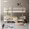 WOOD Original Medium Bunk Bed - White/Natural Oak - 90 x 200 cm