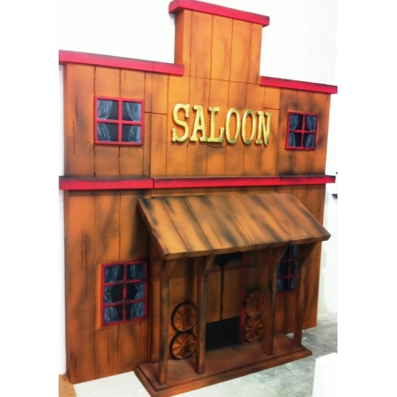 Wild West saloon in resin-coated polystyrene