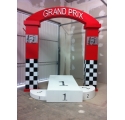 Formula 1 podium in resin-coated polystyrene