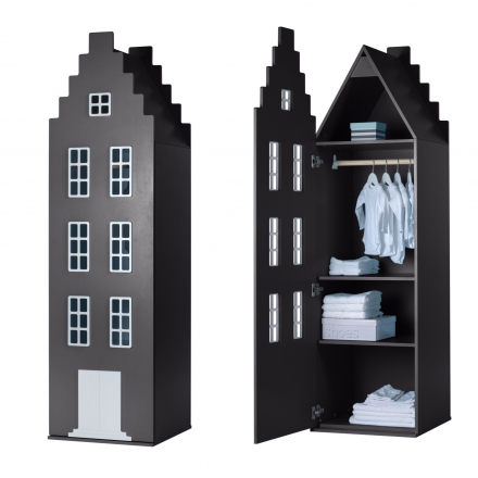 Armoire Amsterdam Escalier - Noir