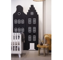 Wardrobe Amsterdam Staircase gable - Black