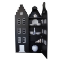 Wardrobe Amsterdam Staircase gable - Black