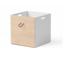 Wood shelving unit 2x5 by OLIVER FURNITURE - White