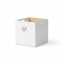 Wood shelving unit 2x5 by OLIVER FURNITURE - White