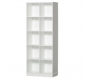 Wood shelving unit 2x5 by OLIVER FURNITURE - White
