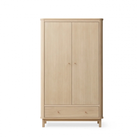 Wood wardrobe 2 doors, oak