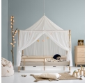 CAMP canopy bed - White/oak - 90 x 180 cm