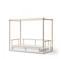 CAMP canopy bed - White/oak - 90 x 180 cm