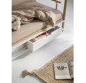CAMP canopy bed - White/oak - 90 x 180 cm