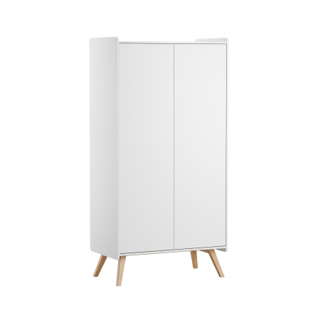 Armoire 2 portes Vintage - Blanc