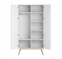 Armoire 2 portes Vintage - Blanc