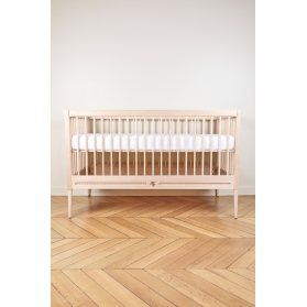 Lit bébé évolutif Gustavienne X Tartine et Chocolat avec matelas - Bouleau Naturel