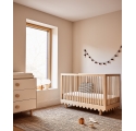 Lit bébé MOSS évolutif  70 x 140 cm - Bouleau