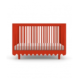 MOSS evolving crib bed 70 x 140 cm - Tomato red