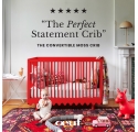 MOSS evolving crib bed 70 x 140 cm - Tomato red