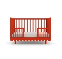 MOSS evolving crib bed 70 x 140 cm - Tomato red