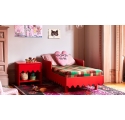 Lit junior MOSS 70 x 140 cm - Rouge tomate