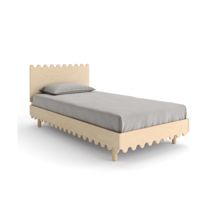 Lit simple MOSS 90 x 200 cm - Bouleau