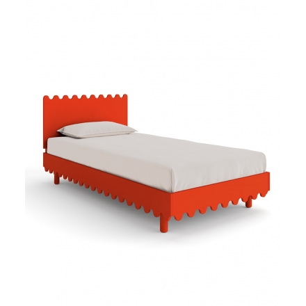 MOSS twin bed 90 x 200 cm - Tomato red