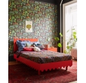 MOSS twin bed 90 x 200 cm - Tomato red