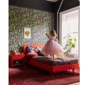 MOSS twin bed 90 x 200 cm - Tomato red