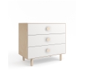 Moss Merlin 3-drawer chest - Birch