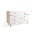 Moss Merlin 6-drawer chest - Birch
