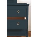 Gustavienne X Tartine et Chocolat deep blue birch chest of drawers with removable changing surface