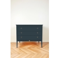 Gustavienne X Tartine et Chocolat deep blue birch chest of drawers with removable changing surface