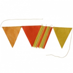 Guirlande ~Fanions - ocre jaune~