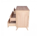 Commode MARELIA cèdre et tressage rotin - Bois naturel