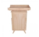 Commode MARELIA cèdre et tressage rotin - Bois naturel