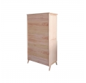 Armoire MARELIA bois et tressage rotin - Bois naturel