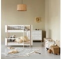Kit de transformation du lit Junior Wood Mini+ vers le lit superposé Wood Mini+ - Blanc/Chêne