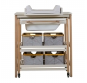 Table à Langer avec Bain - Smart - Argile-Naturel