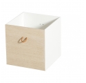 Boite de rangement WOOD Blanc/Chêne - Lot de 3 pièces