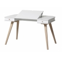 Ensemble Bureau Wood 72 cm et Chaise Wood Blanc