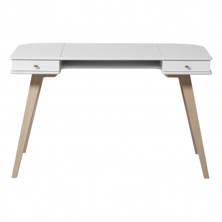 Ensemble Bureau Wood 72 cm et Chaise Wood Blanc